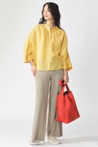 【エコアルフ/ECOALF】のTAMARA シャツ / TAMARA SHIRT WOMAN 人気、トレンドファッション・服の通販 founy(ファニー) ファッション Fashion レディースファッション Fashion for Women トップス・カットソー Cut & Sew Tops シャツ・ブラウス・オフィスカジュアル Elegant Blouses & Button-Ups なめらか Smooth, Silky Texture ギャザー Gathered, Ruffled コンパクト Compact, Small Size ショート Short, Short Length スリーブ Sleeve, Long Sleeve / Short Sleeve トレンド Trend, Trending Now フィット Fit, Slim Fit リラックス Relax, Relaxed Fit ロールアップ Roll-Up, Cuffed Hem 夏 Summer thumbnail イエロー|ID: prp329100004608817 ipo3291000000035740493