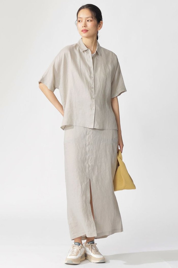 【エコアルフ/ECOALF】のMELANIA シャツ / MELANIA SHIRT WOMAN インテリア・キッズ・メンズ・レディースファッション・服の通販 founy(ファニー) https://founy.com/ ファッション Fashion レディースファッション Fashion for Women トップス・カットソー Cut & Sew Tops シャツ・ブラウス・オフィスカジュアル Elegant Blouses & Button-Ups なめらか Smooth, Silky Texture コンパクト Compact, Small Size ショート Short, Short Length スリーブ Sleeve, Long Sleeve / Short Sleeve トレンド Trend, Trending Now フィット Fit, Slim Fit リネン Linen, Linen Fabric リラックス Relax, Relaxed Fit 半袖 Short Sleeve, Half Sleeve 夏 Summer |ID: prp329100004608818 ipo3291000000034955085