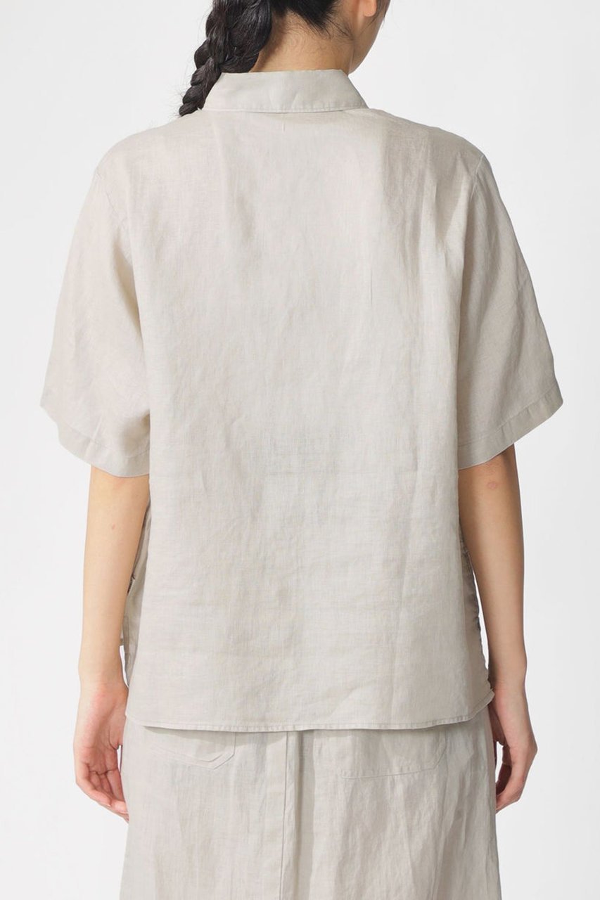 【エコアルフ/ECOALF】のMELANIA シャツ / MELANIA SHIRT WOMAN 人気、トレンドファッション・服の通販 founy(ファニー) 　ファッション　Fashion　レディースファッション　Fashion for Women　トップス・カットソー　Cut & Sew Tops　シャツ・ブラウス・オフィスカジュアル　Elegant Blouses & Button-Ups　なめらか　Smooth, Silky Texture　コンパクト　Compact, Small Size　ショート　Short, Short Length　スリーブ　Sleeve, Long Sleeve / Short Sleeve　トレンド　Trend, Trending Now　フィット　Fit, Slim Fit　リネン　Linen, Linen Fabric　リラックス　Relax, Relaxed Fit　半袖　Short Sleeve, Half Sleeve　夏　Summer　other-5|ID: prp329100004608818 ipo3291000000034955095