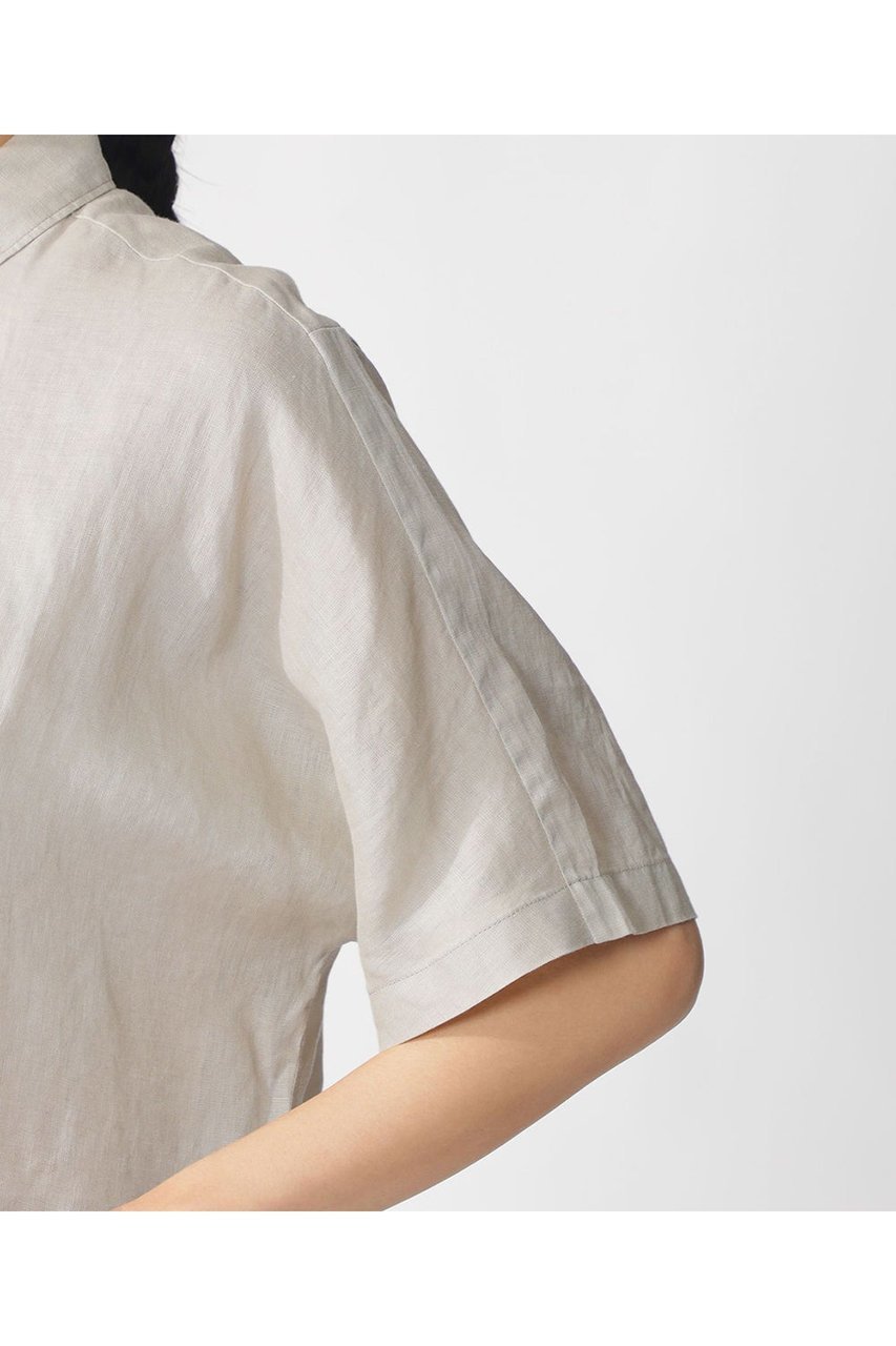 【エコアルフ/ECOALF】のMELANIA シャツ / MELANIA SHIRT WOMAN 人気、トレンドファッション・服の通販 founy(ファニー) 　ファッション　Fashion　レディースファッション　Fashion for Women　トップス・カットソー　Cut & Sew Tops　シャツ・ブラウス・オフィスカジュアル　Elegant Blouses & Button-Ups　なめらか　Smooth, Silky Texture　コンパクト　Compact, Small Size　ショート　Short, Short Length　スリーブ　Sleeve, Long Sleeve / Short Sleeve　トレンド　Trend, Trending Now　フィット　Fit, Slim Fit　リネン　Linen, Linen Fabric　リラックス　Relax, Relaxed Fit　半袖　Short Sleeve, Half Sleeve　夏　Summer　other-6|ID: prp329100004608818 ipo3291000000035690376