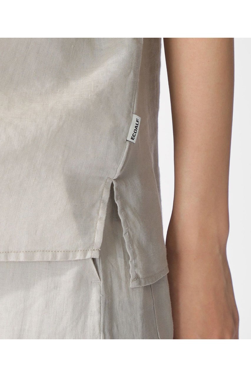【エコアルフ/ECOALF】のMELANIA シャツ / MELANIA SHIRT WOMAN 人気、トレンドファッション・服の通販 founy(ファニー) 　ファッション　Fashion　レディースファッション　Fashion for Women　トップス・カットソー　Cut & Sew Tops　シャツ・ブラウス・オフィスカジュアル　Elegant Blouses & Button-Ups　なめらか　Smooth, Silky Texture　コンパクト　Compact, Small Size　ショート　Short, Short Length　スリーブ　Sleeve, Long Sleeve / Short Sleeve　トレンド　Trend, Trending Now　フィット　Fit, Slim Fit　リネン　Linen, Linen Fabric　リラックス　Relax, Relaxed Fit　半袖　Short Sleeve, Half Sleeve　夏　Summer　other-7|ID: prp329100004608818 ipo3291000000035690377