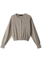 【ミズイロ インド/mizuiro ind】のdots JQ crew neck C/D カーディガン ベージュ|ID: prp329100004608819 ipo3291000000032950285