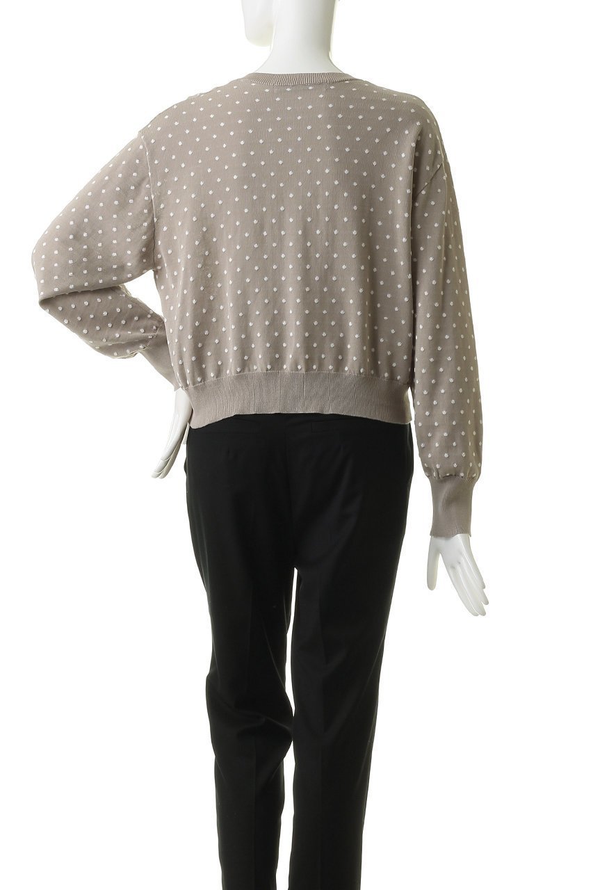 【ミズイロ インド/mizuiro ind】のdots JQ crew neck C/D カーディガン 人気、トレンドファッション・服の通販 founy(ファニー) 　ファッション　Fashion　レディースファッション　Fashion for Women　トップス・カットソー　Cut & Sew Tops　ニット　Knit Tops & Sweaters　カーディガン・羽織り　Layered Style Cardigans　カーディガン　Cardigan, Knitwear　ショート　Short, Short Length　トレンド　Trend, Trending Now　ドット　Polka Dot, Dot Pattern　フェミニン　Feminine, Girly　other-4|ID: prp329100004608819 ipo3291000000032950304