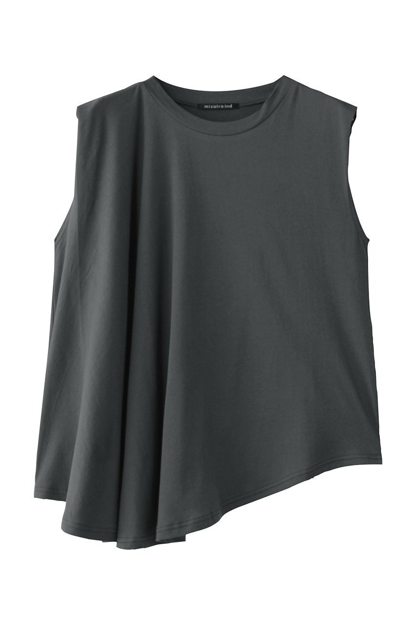 【ミズイロ インド/mizuiro ind】のc/neck asymmetry PO プルオーバー インテリア・キッズ・メンズ・レディースファッション・服の通販 founy(ファニー) 　ファッション　Fashion　レディースファッション　Fashion for Women　トップス・カットソー　Cut & Sew Tops　キャミソール&ノースリーブ　Camisoles & Sleeveless Tops　シャツ・ブラウス・オフィスカジュアル　Elegant Blouses & Button-Ups　カジュアルプルオーバー・ニットトップス　Pullovers & Knit Tops / Casual Pullovers　カットソー　Cut and Sewn Top　ノースリーブ　Sleeveless, No-Sleeve　新作・新入荷　New Arrivals / New In　c.gray|ID: prp329100004608820 ipo3291000000032950338