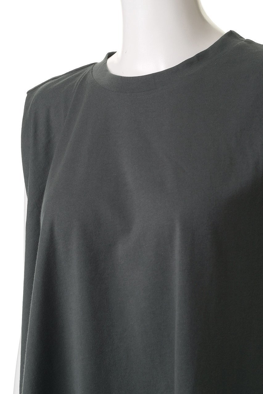 【ミズイロ インド/mizuiro ind】のc/neck asymmetry PO プルオーバー 人気、トレンドファッション・服の通販 founy(ファニー) 　ファッション　Fashion　レディースファッション　Fashion for Women　トップス・カットソー　Cut & Sew Tops　キャミソール&ノースリーブ　Camisoles & Sleeveless Tops　シャツ・ブラウス・オフィスカジュアル　Elegant Blouses & Button-Ups　カジュアルプルオーバー・ニットトップス　Pullovers & Knit Tops / Casual Pullovers　カットソー　Cut and Sewn Top　ノースリーブ　Sleeveless, No-Sleeve　新作・新入荷　New Arrivals / New In　other-5|ID: prp329100004608820 ipo3291000000032950356