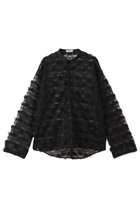 【ニアー ニッポン/near.nippon】のポップコーンレース ブラウス ブラック|ID:prp329100004608827
