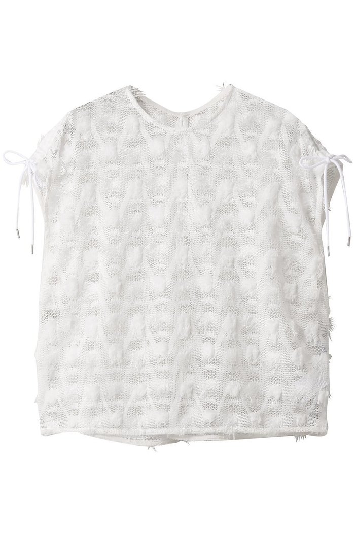 【ニアー ニッポン/near.nippon】のポップコーンレースドロスト トップス インテリア・キッズ・メンズ・レディースファッション・服の通販 founy(ファニー) https://founy.com/ ファッション Fashion レディースファッション Fashion for Women トップス・カットソー Cut & Sew Tops キャミソール&ノースリーブ Camisoles & Sleeveless Tops シャツ・ブラウス・オフィスカジュアル Elegant Blouses & Button-Ups ギャザー Gathered, Ruffled シアー Sheer, See-Through シンプル Simple, Minimal スリーブ Sleeve, Long Sleeve / Short Sleeve ノースリーブ Sleeveless, No-Sleeve フリル Frill, Ruffle フレンチ French, French Style ボトム Bottoms, Lower Wear ラウンド Round, Round Neck リラックス Relax, Relaxed Fit レース Lace, Lace Fabric |ID: prp329100004608828 ipo3291000000032950520