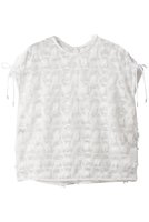 【ニアー ニッポン/near.nippon】のポップコーンレースドロスト トップス 人気、トレンドファッション・服の通販 founy(ファニー) ファッション Fashion レディースファッション Fashion for Women トップス・カットソー Cut & Sew Tops キャミソール&ノースリーブ Camisoles & Sleeveless Tops シャツ・ブラウス・オフィスカジュアル Elegant Blouses & Button-Ups ギャザー Gathered, Ruffled シアー Sheer, See-Through シンプル Simple, Minimal スリーブ Sleeve, Long Sleeve / Short Sleeve ノースリーブ Sleeveless, No-Sleeve フリル Frill, Ruffle フレンチ French, French Style ボトム Bottoms, Lower Wear ラウンド Round, Round Neck リラックス Relax, Relaxed Fit レース Lace, Lace Fabric |ID:prp329100004608828