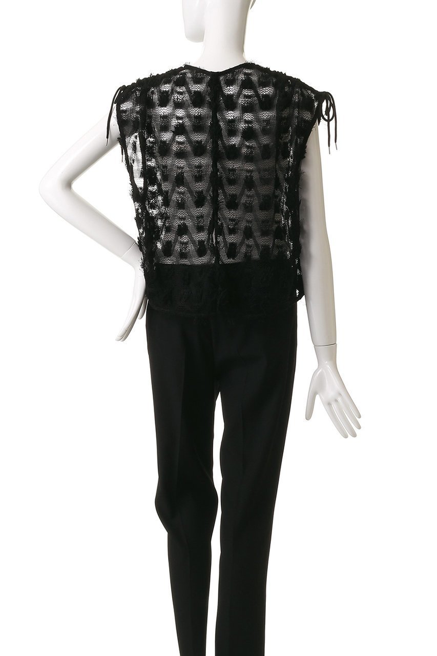 【ニアー ニッポン/near.nippon】のポップコーンレースドロスト トップス 人気、トレンドファッション・服の通販 founy(ファニー) 　ファッション　Fashion　レディースファッション　Fashion for Women　トップス・カットソー　Cut & Sew Tops　キャミソール&ノースリーブ　Camisoles & Sleeveless Tops　シャツ・ブラウス・オフィスカジュアル　Elegant Blouses & Button-Ups　ギャザー　Gathered, Ruffled　シアー　Sheer, See-Through　シンプル　Simple, Minimal　スリーブ　Sleeve, Long Sleeve / Short Sleeve　ノースリーブ　Sleeveless, No-Sleeve　フリル　Frill, Ruffle　フレンチ　French, French Style　ボトム　Bottoms, Lower Wear　ラウンド　Round, Round Neck　リラックス　Relax, Relaxed Fit　レース　Lace, Lace Fabric　other-4|ID: prp329100004608828 ipo3291000000035136118