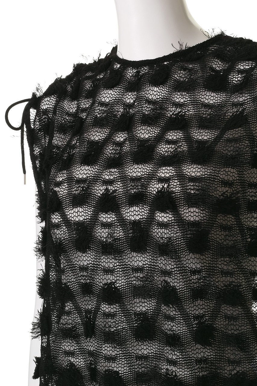 【ニアー ニッポン/near.nippon】のポップコーンレースドロスト トップス 人気、トレンドファッション・服の通販 founy(ファニー) 　ファッション　Fashion　レディースファッション　Fashion for Women　トップス・カットソー　Cut & Sew Tops　キャミソール&ノースリーブ　Camisoles & Sleeveless Tops　シャツ・ブラウス・オフィスカジュアル　Elegant Blouses & Button-Ups　ギャザー　Gathered, Ruffled　シアー　Sheer, See-Through　シンプル　Simple, Minimal　スリーブ　Sleeve, Long Sleeve / Short Sleeve　ノースリーブ　Sleeveless, No-Sleeve　フリル　Frill, Ruffle　フレンチ　French, French Style　ボトム　Bottoms, Lower Wear　ラウンド　Round, Round Neck　リラックス　Relax, Relaxed Fit　レース　Lace, Lace Fabric　other-5|ID: prp329100004608828 ipo3291000000035136120