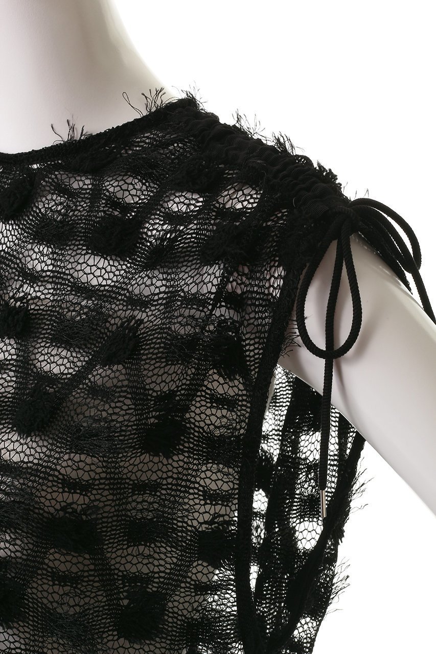 【ニアー ニッポン/near.nippon】のポップコーンレースドロスト トップス 人気、トレンドファッション・服の通販 founy(ファニー) 　ファッション　Fashion　レディースファッション　Fashion for Women　トップス・カットソー　Cut & Sew Tops　キャミソール&ノースリーブ　Camisoles & Sleeveless Tops　シャツ・ブラウス・オフィスカジュアル　Elegant Blouses & Button-Ups　ギャザー　Gathered, Ruffled　シアー　Sheer, See-Through　シンプル　Simple, Minimal　スリーブ　Sleeve, Long Sleeve / Short Sleeve　ノースリーブ　Sleeveless, No-Sleeve　フリル　Frill, Ruffle　フレンチ　French, French Style　ボトム　Bottoms, Lower Wear　ラウンド　Round, Round Neck　リラックス　Relax, Relaxed Fit　レース　Lace, Lace Fabric　other-6|ID: prp329100004608828 ipo3291000000035136121