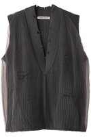 【プランク プロジェクト/PRANK PROJECT】のチュールギャザークラッシュニットベスト / Tulle Gathered Crushed Knit Vest 人気、トレンドファッション・服の通販 founy(ファニー) ファッション Fashion レディースファッション Fashion for Women トップス・カットソー Cut & Sew Tops ニット Knit Tops & Sweaters ベスト&ジレ / 重ね着スタイル Vests & Gilets カジュアルプルオーバー・ニットトップス Pullovers & Knit Tops / Casual Pullovers おすすめ Recommended / Our Picks インナー Innerwear キャミソール Camisole, Spaghetti Strap Top ギャザー Gathered, Ruffled シアー Sheer, See-Through シンプル Simple, Minimal ダメージ Distressed, Destroyed チュール Tulip, Tulip Motif ベスト Vest, Waistcoat 軽量 Lightweight, Ultra Light |ID:prp329100004608829