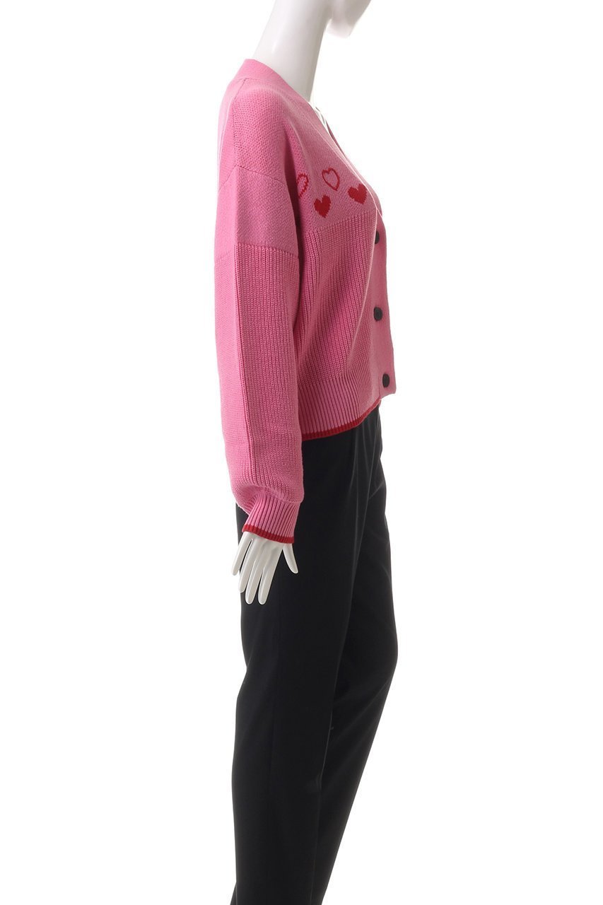 【メゾンスペシャル/MAISON SPECIAL】のHeart Jacquard Short Length Knit Cardigan/ハートジャガードショートニットカーディガン 人気、トレンドファッション・服の通販 founy(ファニー) 　ファッション　Fashion　レディースファッション　Fashion for Women　トップス・カットソー　Cut & Sew Tops　ニット　Knit Tops & Sweaters　カーディガン・羽織り　Layered Style Cardigans　アクリル　Acrylic Material　カーディガン　Cardigan, Knitwear　キャミソール　Camisole, Spaghetti Strap Top　コンパクト　Compact, Small Size　タンク　Tank Top, Sleeveless Top　チェーン　Chain, Chain Strap　モチーフ　Motif, Design Theme　羽織　Haori, Light Jacket　other-3|ID: prp329100004608830 ipo3291000000032950580