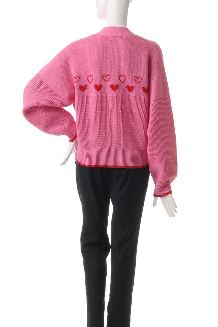 【メゾンスペシャル/MAISON SPECIAL】のHeart Jacquard Short Length Knit Cardigan/ハートジャガードショートニットカーディガン 人気、トレンドファッション・服の通販 founy(ファニー) 　ファッション　Fashion　レディースファッション　Fashion for Women　トップス・カットソー　Cut & Sew Tops　ニット　Knit Tops & Sweaters　カーディガン・羽織り　Layered Style Cardigans　アクリル　Acrylic Material　カーディガン　Cardigan, Knitwear　キャミソール　Camisole, Spaghetti Strap Top　コンパクト　Compact, Small Size　タンク　Tank Top, Sleeveless Top　チェーン　Chain, Chain Strap　モチーフ　Motif, Design Theme　羽織　Haori, Light Jacket　other-4|ID: prp329100004608830 ipo3291000000032950586