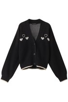 【メゾンスペシャル/MAISON SPECIAL】のHeart Jacquard Short Length Knit Cardigan/ハートジャガードショートニットカーディガン BLK(ブラック)|ID: prp329100004608830 ipo3291000000035066770