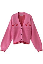 【メゾンスペシャル/MAISON SPECIAL】のHeart Jacquard Short Length Knit Cardigan/ハートジャガードショートニットカーディガン PNK(ピンク)|ID: prp329100004608830 ipo3291000000035066772