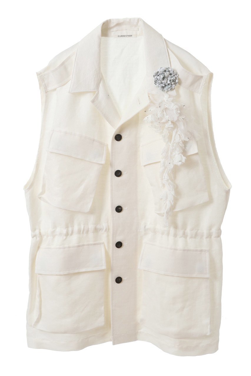 【カレンテージ/CURRENTAGE】のジレ 人気、トレンドファッション・服の通販 founy(ファニー) 　ファッション　Fashion　レディースファッション　Fashion for Women　アウター　Coat / Outerwear Collection　レディースジャケット・軽アウター　Jackets　エレガント 上品　Elegant　カットオフ　Cut-Off Design　クラシック　Classic, Timeless Style　ジャケット　Jacket, Outerwear　ベスト　Vest, Waistcoat　ミリタリー　Military, Army Style　モダン　Modern, Contemporary　リネン　Linen, Linen Fabric　ヴィンテージ　Vintage Style　 other-1|ID: prp329100004608832 ipo3291000000032950625