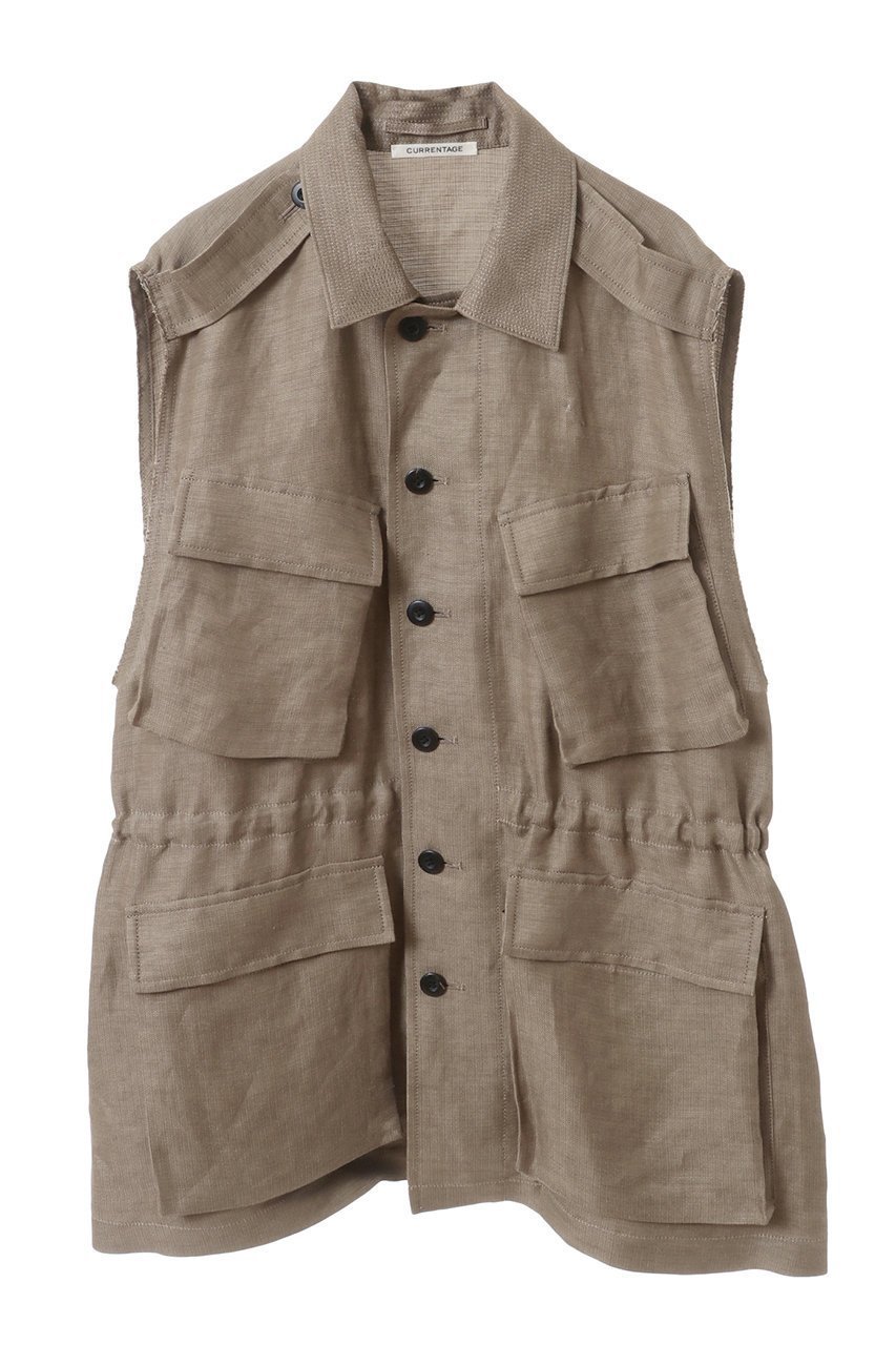 【カレンテージ/CURRENTAGE】のジレ 人気、トレンドファッション・服の通販 founy(ファニー) 　ファッション　Fashion　レディースファッション　Fashion for Women　アウター　Coat / Outerwear Collection　レディースジャケット・軽アウター　Jackets　エレガント 上品　Elegant　カットオフ　Cut-Off Design　クラシック　Classic, Timeless Style　ジャケット　Jacket, Outerwear　ベスト　Vest, Waistcoat　ミリタリー　Military, Army Style　モダン　Modern, Contemporary　リネン　Linen, Linen Fabric　ヴィンテージ　Vintage Style　other-6|ID: prp329100004608832 ipo3291000000032950660