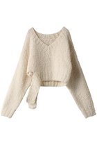 【プランク プロジェクト/PRANK PROJECT】のVネックスラブショートニット/V-neck Slab Short Knit WHT(ホワイト)|ID: prp329100004608843 ipo3291000000032951222