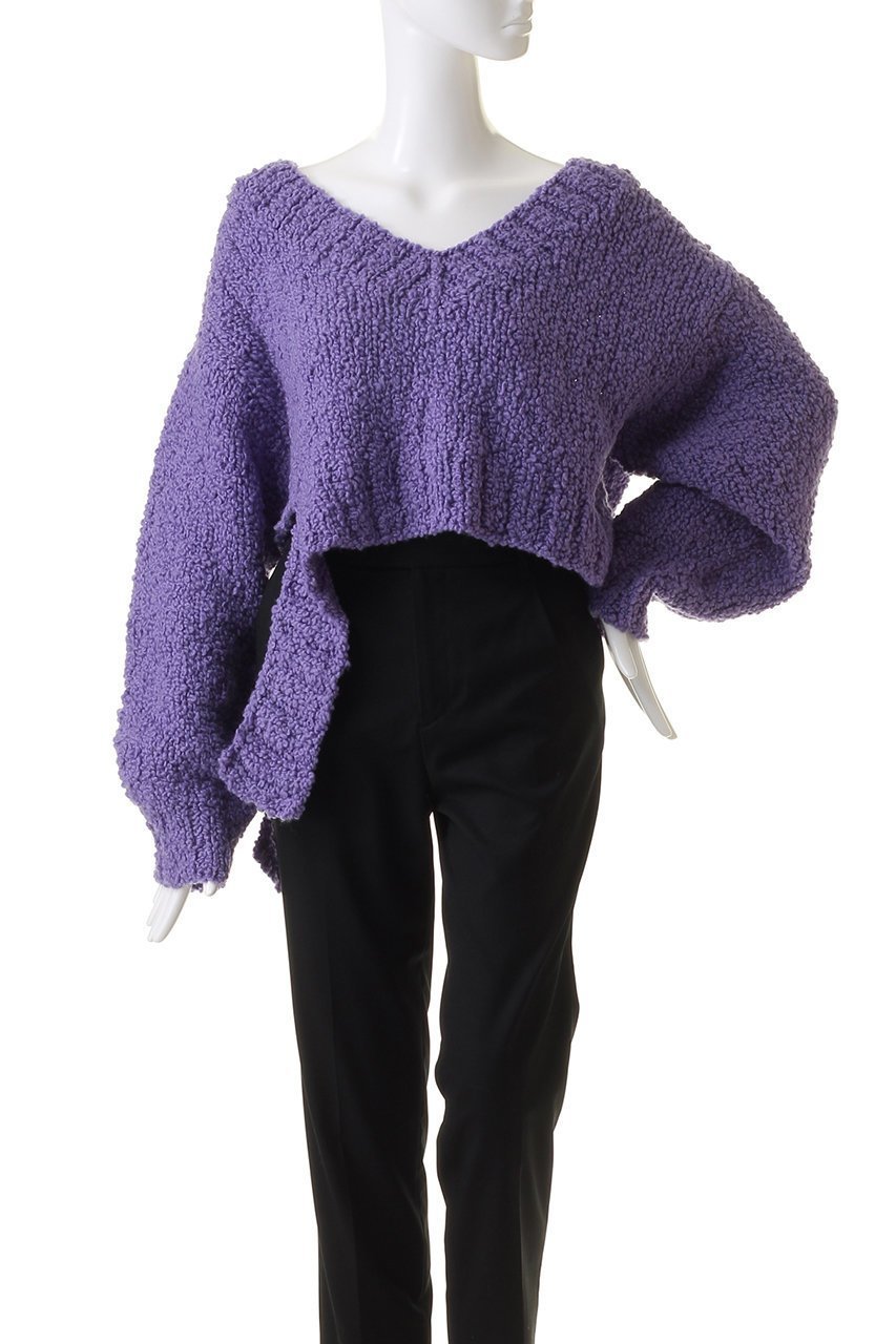 【プランク プロジェクト/PRANK PROJECT】のVネックスラブショートニット/V-neck Slab Short Knit 人気、トレンドファッション・服の通販 founy(ファニー) 　ファッション　Fashion　レディースファッション　Fashion for Women　トップス・カットソー　Cut & Sew Tops　ニット　Knit Tops & Sweaters　カジュアルプルオーバー・ニットトップス　Pullovers & Knit Tops / Casual Pullovers　Vネックトップス　V-Neck Tops / V-Cut Neckline Shirts　おすすめ　Recommended / Our Picks　インナー　Innerwear　手編み　Hand-Knitted, Handmade Knit　other-2|ID: prp329100004608843 ipo3291000000032951229