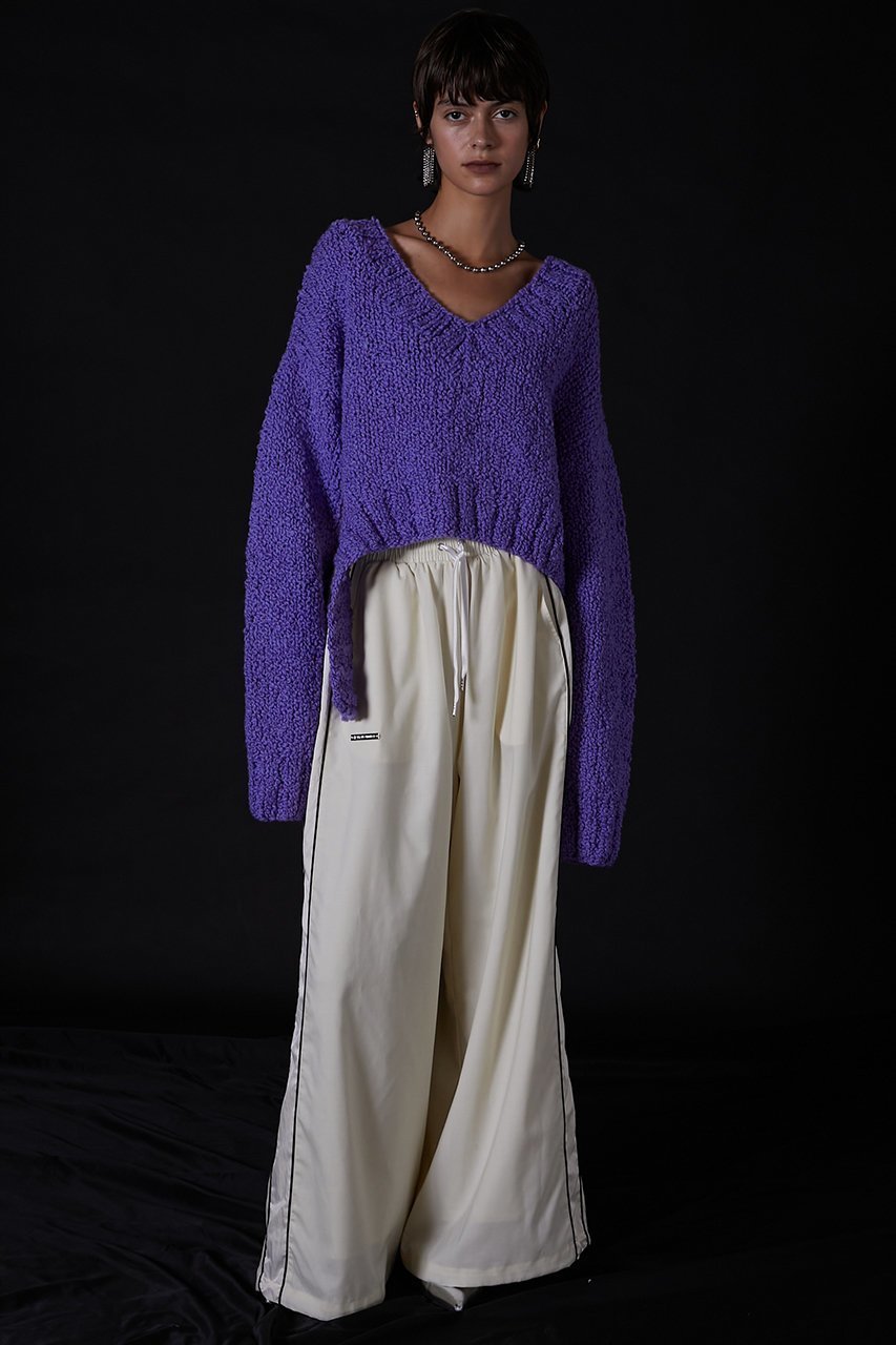 【プランク プロジェクト/PRANK PROJECT】のVネックスラブショートニット/V-neck Slab Short Knit 人気、トレンドファッション・服の通販 founy(ファニー) 　ファッション　Fashion　レディースファッション　Fashion for Women　トップス・カットソー　Cut & Sew Tops　ニット　Knit Tops & Sweaters　カジュアルプルオーバー・ニットトップス　Pullovers & Knit Tops / Casual Pullovers　Vネックトップス　V-Neck Tops / V-Cut Neckline Shirts　おすすめ　Recommended / Our Picks　インナー　Innerwear　手編み　Hand-Knitted, Handmade Knit　other-6|ID: prp329100004608843 ipo3291000000032951248