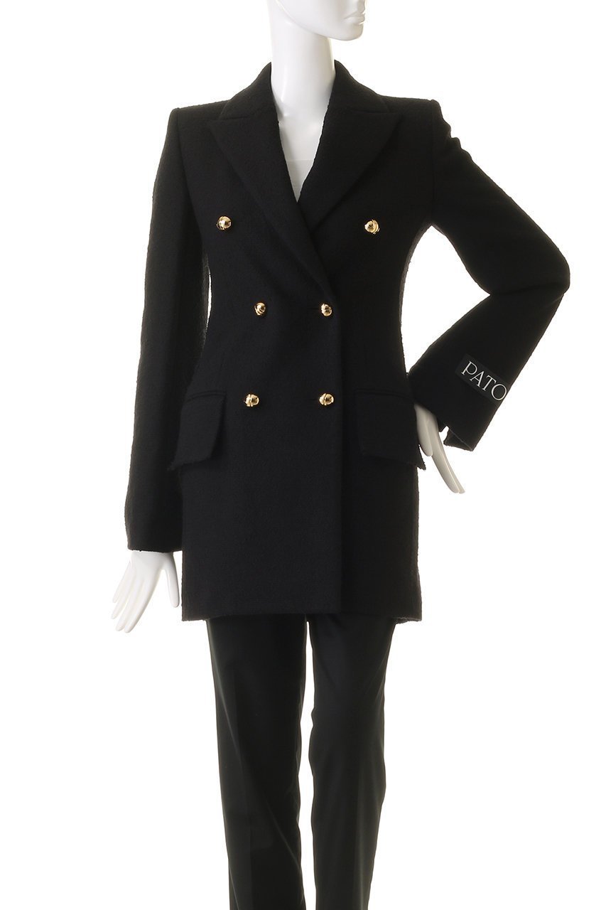 【パトゥ/PATOU】のダブルブレストロングジャケット 人気、トレンドファッション・服の通販 founy(ファニー) 　ファッション　Fashion　レディースファッション　Fashion for Women　アウター　Coat / Outerwear Collection　レディースジャケット・軽アウター　Jackets　オケージョン　Occasion Wear　シンプル　Simple, Minimal　ジャケット　Jacket, Outerwear　ビジネス 仕事 通勤　Business / Work / Commuting　フォルム　Silhouette, Form　フォーマル　Formal, Dressy　ロング　Long, Long-Length　定番　Standard, Basic Item　other-2|ID: prp329100004608849 ipo3291000000032951645