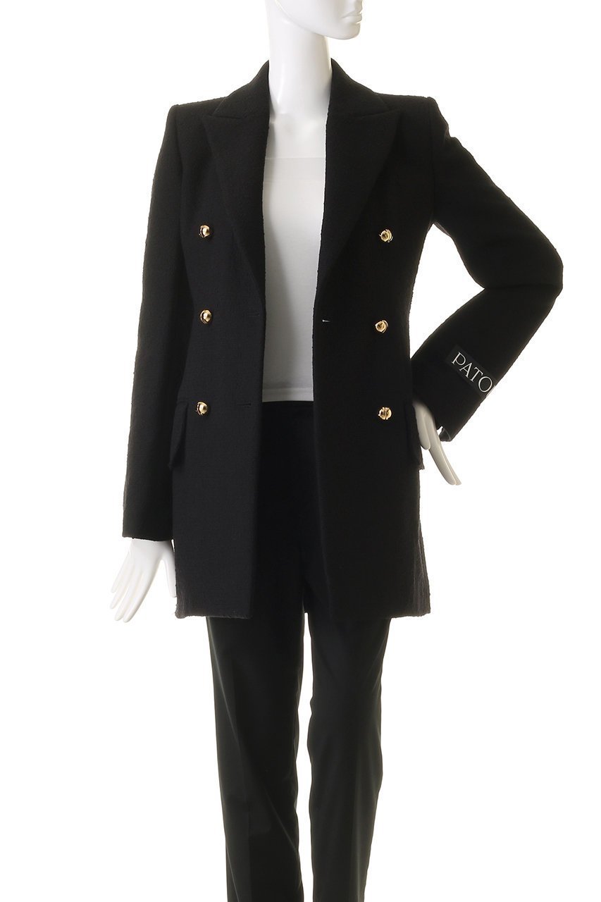 【パトゥ/PATOU】のダブルブレストロングジャケット 人気、トレンドファッション・服の通販 founy(ファニー) 　ファッション　Fashion　レディースファッション　Fashion for Women　アウター　Coat / Outerwear Collection　レディースジャケット・軽アウター　Jackets　オケージョン　Occasion Wear　シンプル　Simple, Minimal　ジャケット　Jacket, Outerwear　ビジネス 仕事 通勤　Business / Work / Commuting　フォルム　Silhouette, Form　フォーマル　Formal, Dressy　ロング　Long, Long-Length　定番　Standard, Basic Item　other-8|ID: prp329100004608849 ipo3291000000032951666