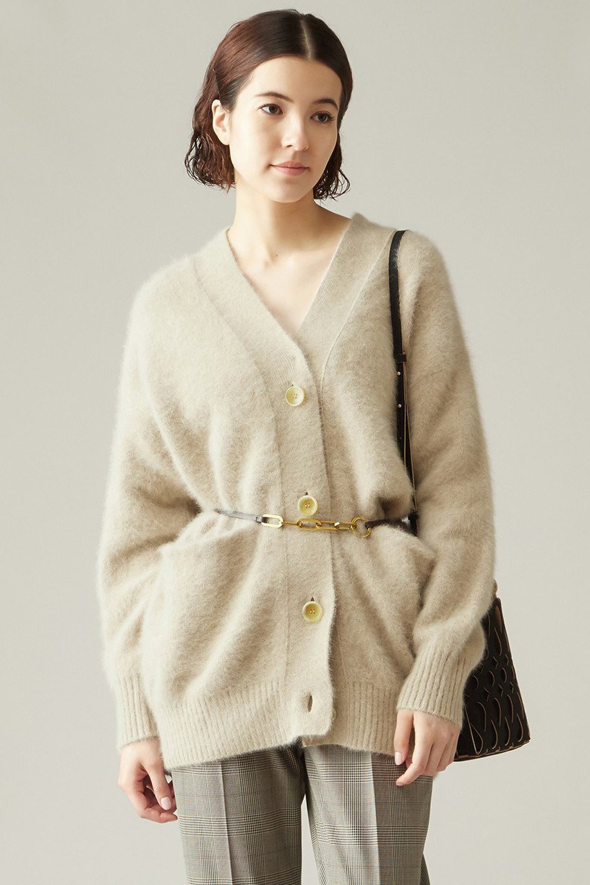【マルティニーク/martinique】のFOXカーディガン インテリア・キッズ・メンズ・レディースファッション・服の通販 founy(ファニー) 　ファッション　Fashion　レディースファッション　Fashion for Women　トップス・カットソー　Cut & Sew Tops　ニット　Knit Tops & Sweaters　カーディガン・羽織り　Layered Style Cardigans　なめらか　Smooth, Silky Texture　カーディガン　Cardigan, Knitwear　シルク　Silk, 100% Silk　バランス　Balance, Style Balance　人気　Popular, Best Seller　定番　Standard, Basic Item　ライトベージュ|ID: prp329100004608858 ipo3291000000032951910