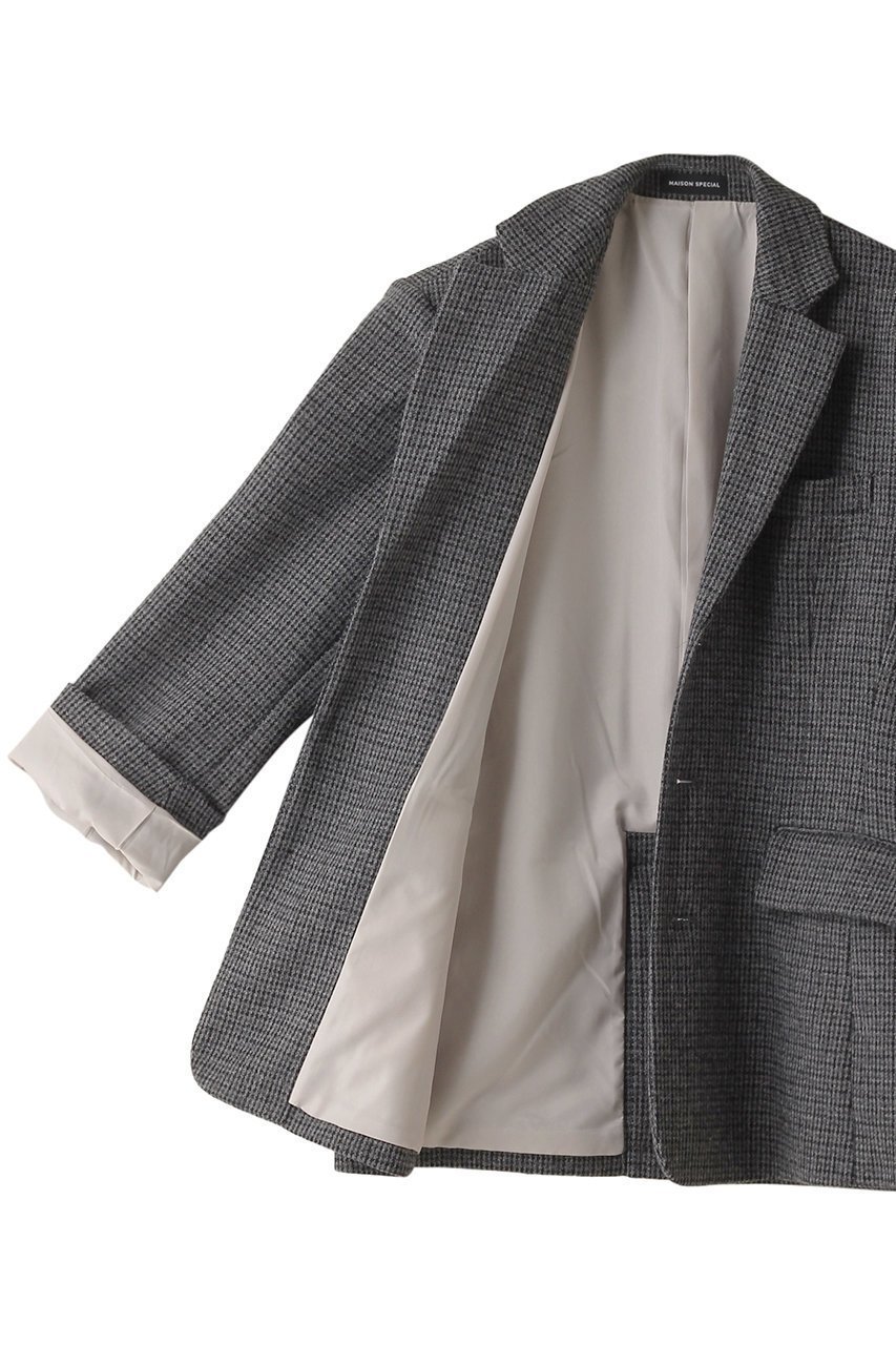 【メゾンスペシャル/MAISON SPECIAL】のClassic Tweed Jacket/クラシックツイードジャケット 人気、トレンドファッション・服の通販 founy(ファニー) 　ファッション　Fashion　レディースファッション　Fashion for Women　アウター　Coat / Outerwear Collection　レディースジャケット・軽アウター　Jackets　クラシック　Classic, Timeless Style　軽量　Lightweight, Ultra Light　シェイプ　Shape, Slim Fit　ジャケット　Jacket, Outerwear　セットアップ　Set-Up, Coordinated Outfit　チェック　Check, Plaid, Tartan　ツイード　Twill, Twill Weave　トレンド　Trend, Trending Now　モダン　Modern, Contemporary　モノトーン　Monotone, Black and White　おすすめ　Recommended / Our Picks　other-7|ID: prp329100004608871 ipo3291000000034909692