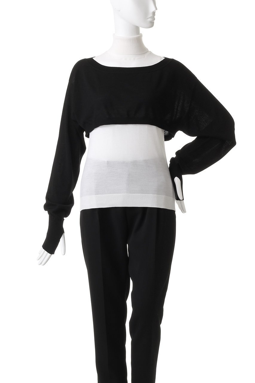 【マルティニーク/martinique】の【CURRENTAGE】タートルネック&クロップドトップレイヤーニット 人気、トレンドファッション・服の通販 founy(ファニー) 　ファッション　Fashion　レディースファッション　Fashion for Women　トップス・カットソー　Cut & Sew Tops　ニット　Knit Tops & Sweaters　カジュアルプルオーバー・ニットトップス　Pullovers & Knit Tops / Casual Pullovers　タートルネック・ハイネックトップス　Turtlenecks & High-Neck Tops　アメリカン　American Style　インナー　Innerwear　ショート　Short, Short Length　スリーブ　Sleeve, Long Sleeve / Short Sleeve　タートル　Turtleneck, Turtle Collar　タートルネック　Turtleneck, High Neck　other-2|ID: prp329100004608872 ipo3291000000035042313