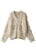 【メゾンスペシャル/MAISON SPECIAL】の2way V-neck Shaggy Knit Wear/2WAY Vネックシャギーニット IVR(アイボリー)|ID: prp329100004608874 ipo3291000000032952487