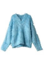 【メゾンスペシャル/MAISON SPECIAL】の2way V-neck Shaggy Knit Wear/2WAY Vネックシャギーニット BLU(ブルー)|ID: prp329100004608874 ipo3291000000032952498