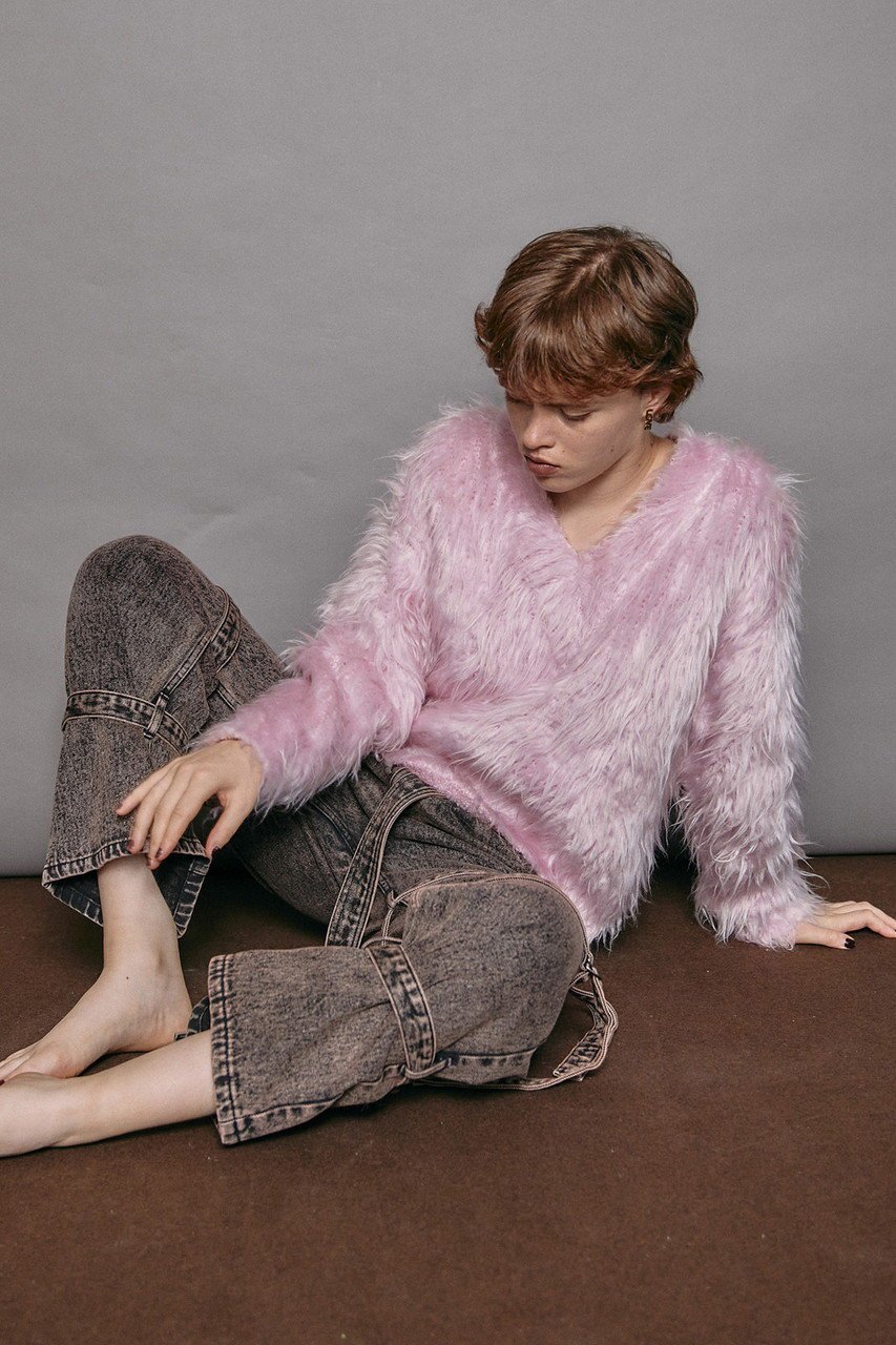 【メゾンスペシャル/MAISON SPECIAL】の2way V-neck Shaggy Knit Wear/2WAY Vネックシャギーニット 人気、トレンドファッション・服の通販 founy(ファニー) 　ファッション　Fashion　レディースファッション　Fashion for Women　トップス・カットソー　Cut & Sew Tops　ニット　Knit Tops & Sweaters　カジュアルプルオーバー・ニットトップス　Pullovers & Knit Tops / Casual Pullovers　Vネックトップス　V-Neck Tops / V-Cut Neckline Shirts　インナー　Innerwear　今季　This Season, Current Season　デコルテ　Décolleté, Neckline　other-7|ID: prp329100004608874 ipo3291000000032952527