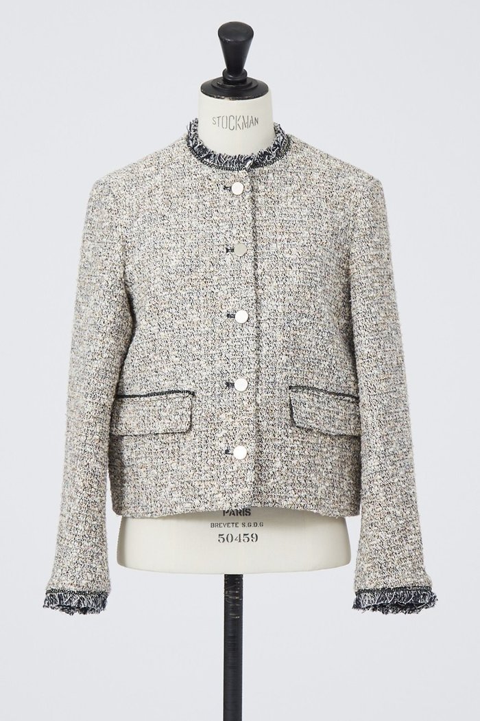 【デザイン ワークス/DESIGN WORKS】のファンシーツィードジャケット インテリア・キッズ・メンズ・レディースファッション・服の通販 founy(ファニー) https://founy.com/ ファッション Fashion レディースファッション Fashion for Women アウター Coat / Outerwear Collection レディースジャケット・軽アウター Jackets オケージョン Occasion Wear ジャケット Jacket, Outerwear チェーン Chain, Chain Strap ツイード Twill, Twill Weave デニム Denim, Jeans Material ボトム Bottoms, Lower Wear ポケット Pocket, Pocket Detail ラベンダー Lavender 春 Spring |ID: prp329100004608875 ipo3291000000035551903