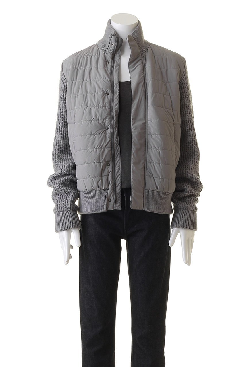 【ヘルノ/HERNO / MEN】の【MEN】ニットコンビ中綿ブルゾン 人気、トレンドファッション・服の通販 founy(ファニー) 　ファッション　Fashion　メンズファッション　Fashion for Men　コンビ　Combo, Combination Style　ジャケット　Jacket, Outerwear　スタイリッシュ　Stylish, Fashionable　スリーブ　Sleeve, Long Sleeve / Short Sleeve　バランス　Balance, Style Balance　ブルゾン　Blouson, Bomber Jacket　other-7|ID: prp329100004608880 ipo3291000000032952746