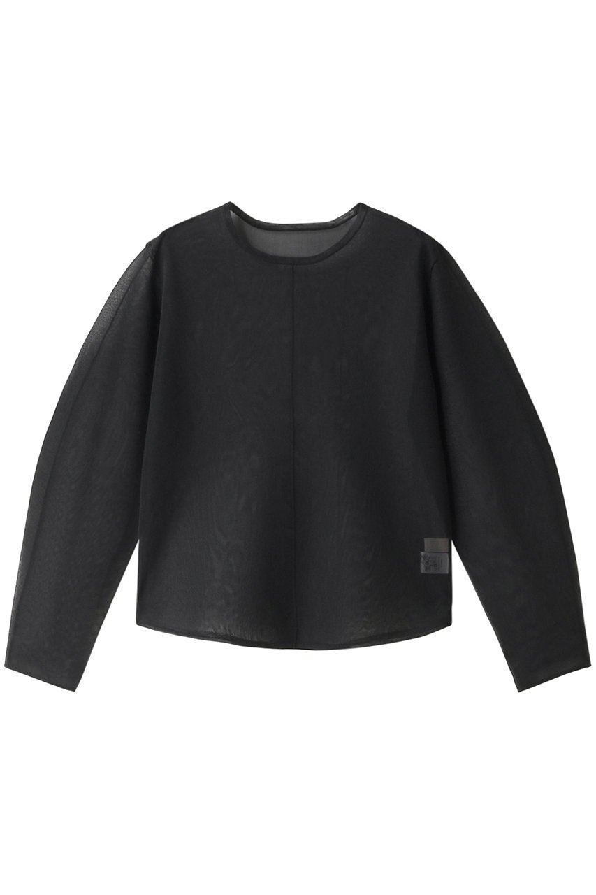 【マリリンムーン/MARILYN MOON】のシャインシアーニットトップ インテリア・キッズ・メンズ・レディースファッション・服の通販 founy(ファニー) 　ファッション　Fashion　レディースファッション　Fashion for Women　トップス・カットソー　Cut & Sew Tops　ニット　Knit Tops & Sweaters　カジュアルプルオーバー・ニットトップス　Pullovers & Knit Tops / Casual Pullovers　インナー　Innerwear　コクーン　Cocoon, Cocoon Silhouette　シアー　Sheer, See-Through　シンプル　Simple, Minimal　夏　Summer　春　Spring　S/S・春夏　SS, Spring/Summer, Warm Season　スミブラック|ID: prp329100004608881 ipo3291000000032952756