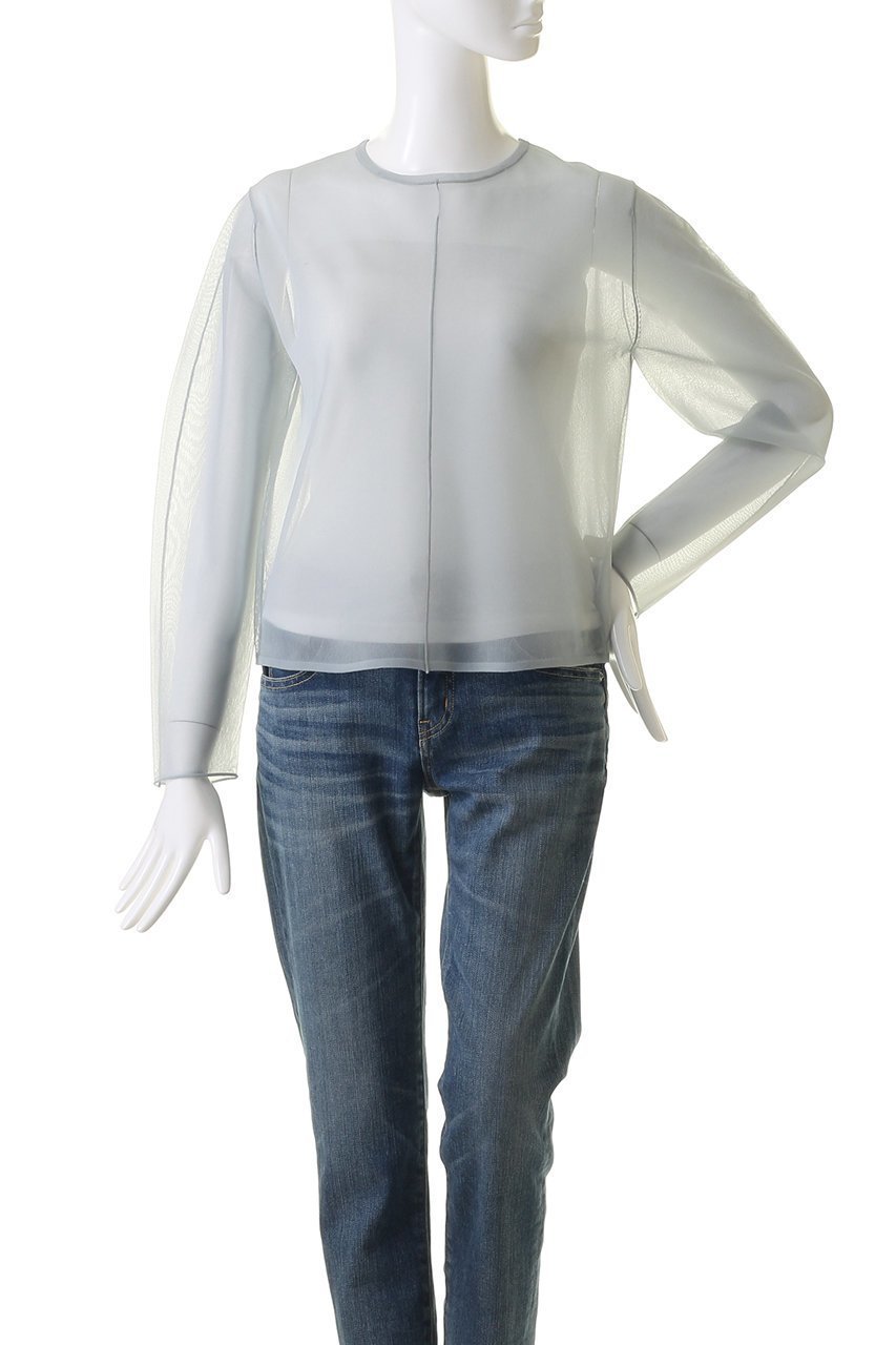 【マリリンムーン/MARILYN MOON】のシャインシアーニットトップ 人気、トレンドファッション・服の通販 founy(ファニー) 　ファッション　Fashion　レディースファッション　Fashion for Women　トップス・カットソー　Cut & Sew Tops　ニット　Knit Tops & Sweaters　カジュアルプルオーバー・ニットトップス　Pullovers & Knit Tops / Casual Pullovers　インナー　Innerwear　コクーン　Cocoon, Cocoon Silhouette　シアー　Sheer, See-Through　シンプル　Simple, Minimal　夏　Summer　春　Spring　S/S・春夏　SS, Spring/Summer, Warm Season　other-2|ID: prp329100004608881 ipo3291000000034957508