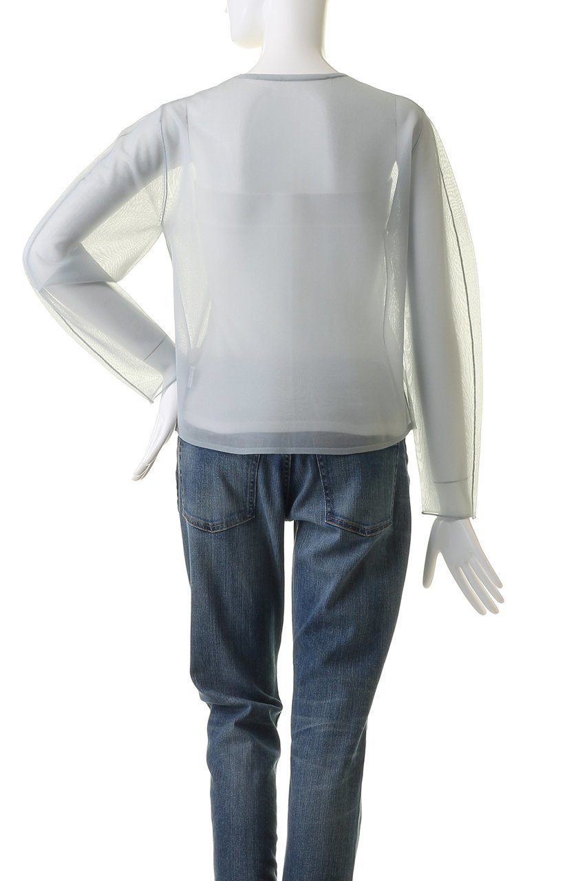 【マリリンムーン/MARILYN MOON】のシャインシアーニットトップ 人気、トレンドファッション・服の通販 founy(ファニー) 　ファッション　Fashion　レディースファッション　Fashion for Women　トップス・カットソー　Cut & Sew Tops　ニット　Knit Tops & Sweaters　カジュアルプルオーバー・ニットトップス　Pullovers & Knit Tops / Casual Pullovers　インナー　Innerwear　コクーン　Cocoon, Cocoon Silhouette　シアー　Sheer, See-Through　シンプル　Simple, Minimal　夏　Summer　春　Spring　S/S・春夏　SS, Spring/Summer, Warm Season　other-4|ID: prp329100004608881 ipo3291000000034957510