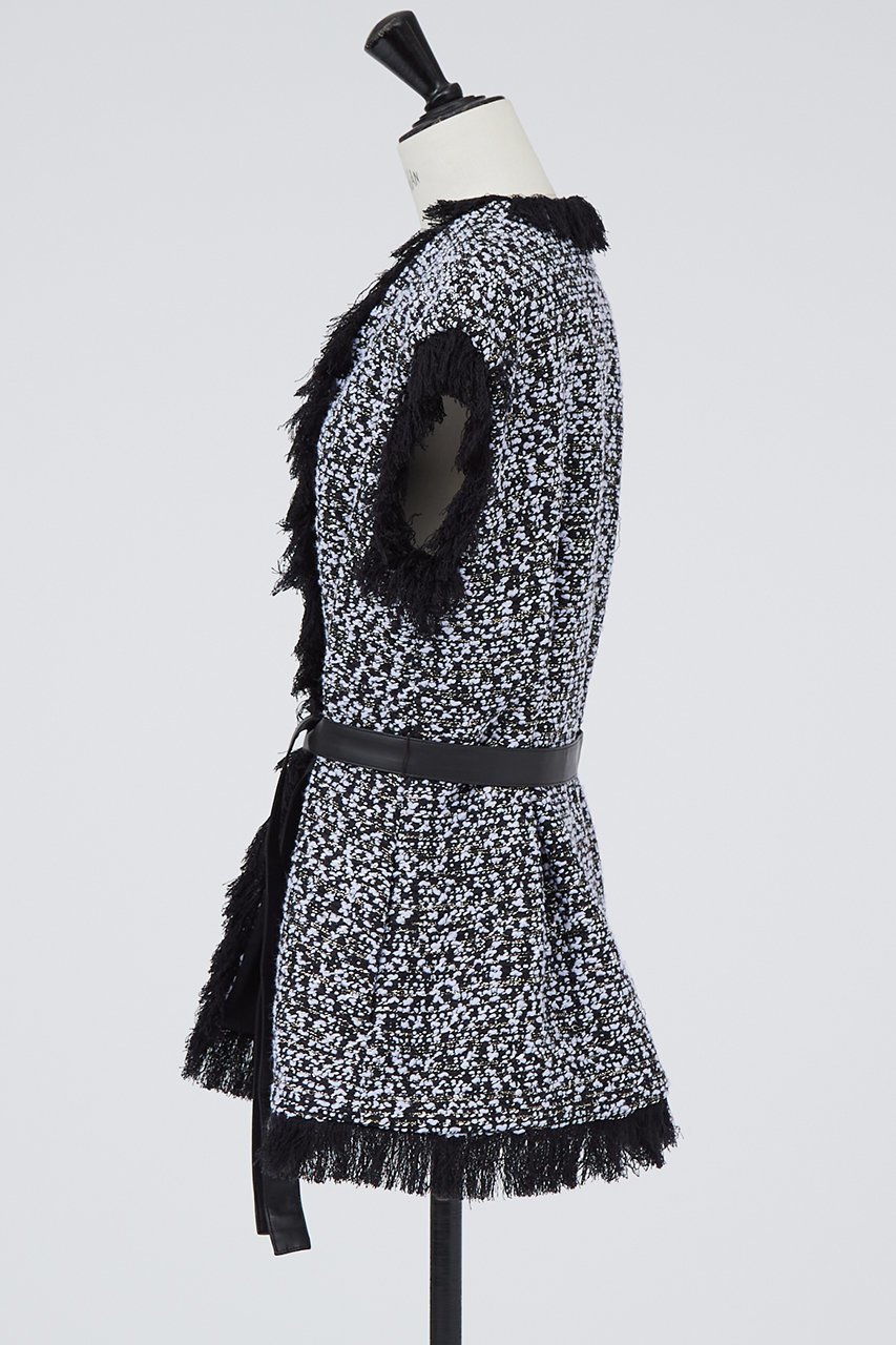 【デザイン ワークス/DESIGN WORKS】の【BEAUVET】カラーツイードベスト 人気、トレンドファッション・服の通販 founy(ファニー) 　ファッション　Fashion　レディースファッション　Fashion for Women　アウター　Coat / Outerwear Collection　レディースジャケット・軽アウター　Jackets　ジャケット　Jacket, Outerwear　ツイード　Twill, Twill Weave　フランス　France, French　ベスト　Vest, Waistcoat　ラベンダー　Lavender　other-2|ID: prp329100004608883 ipo3291000000034956843