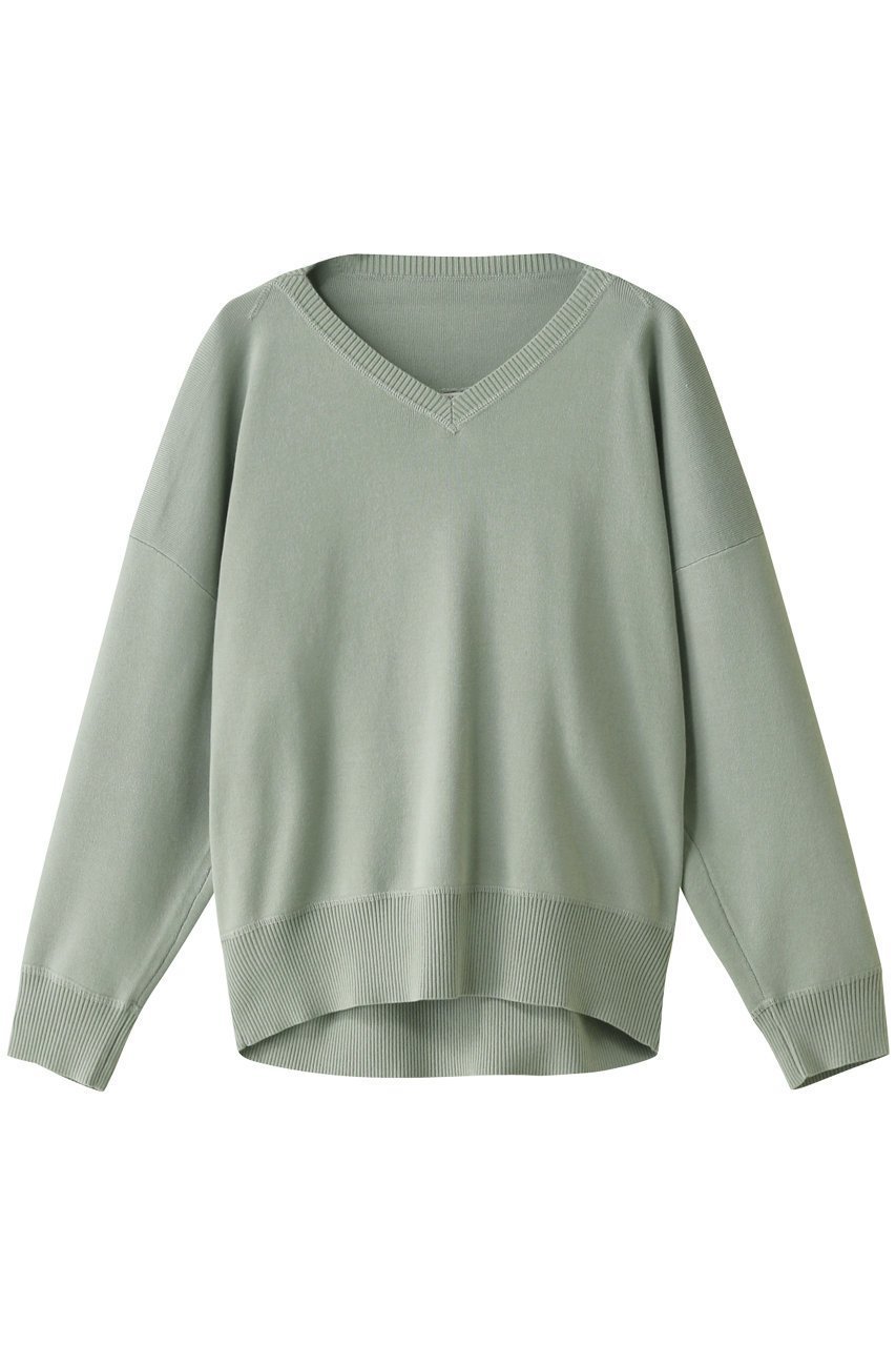 【ハウス オブ ロータス/HOUSE OF LOTUS】のオーガニックコットンVネックプルオーバー 人気、トレンドファッション・服の通販 founy(ファニー) 　ファッション　Fashion　レディースファッション　Fashion for Women　トップス・カットソー　Cut & Sew Tops　ニット　Knit Tops & Sweaters　カジュアルプルオーバー・ニットトップス　Pullovers & Knit Tops / Casual Pullovers　Vネックトップス　V-Neck Tops / V-Cut Neckline Shirts　プリント　Print, Printed Pattern　ボトム　Bottoms, Lower Wear　 other-1|ID: prp329100004608885 ipo3291000000035690797