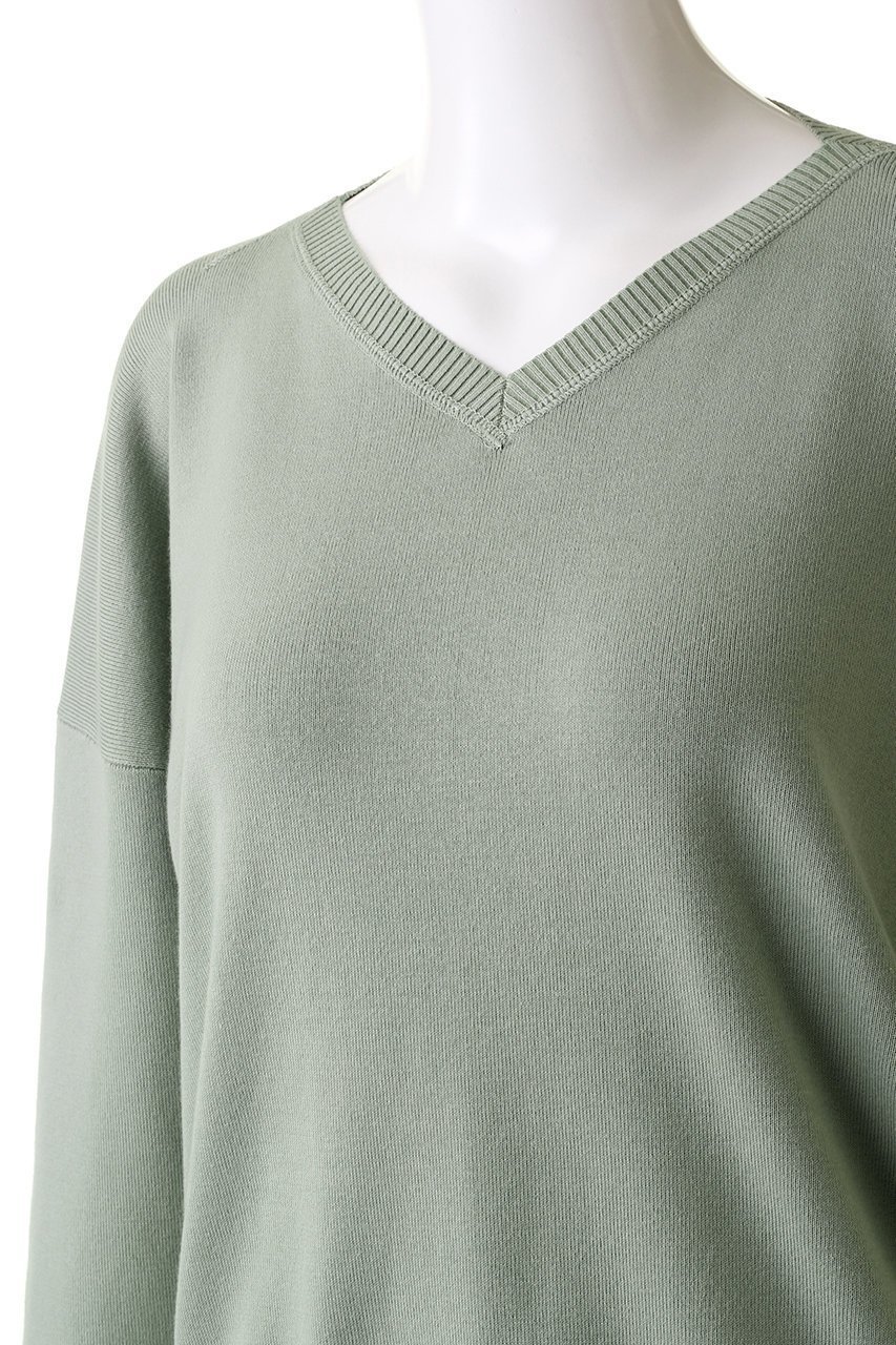 【ハウス オブ ロータス/HOUSE OF LOTUS】のオーガニックコットンVネックプルオーバー 人気、トレンドファッション・服の通販 founy(ファニー) 　ファッション　Fashion　レディースファッション　Fashion for Women　トップス・カットソー　Cut & Sew Tops　ニット　Knit Tops & Sweaters　カジュアルプルオーバー・ニットトップス　Pullovers & Knit Tops / Casual Pullovers　Vネックトップス　V-Neck Tops / V-Cut Neckline Shirts　プリント　Print, Printed Pattern　ボトム　Bottoms, Lower Wear　other-5|ID: prp329100004608885 ipo3291000000035690802