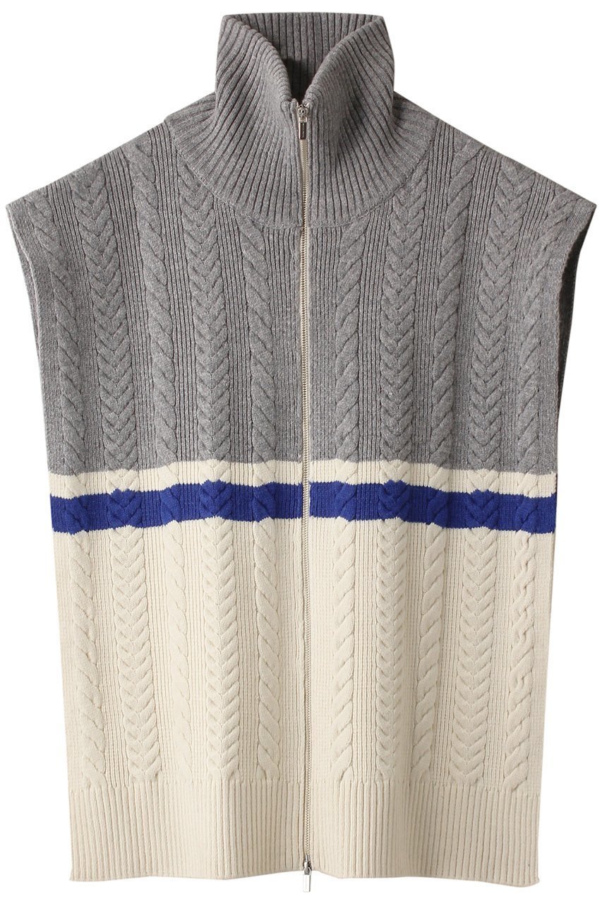 【メゾンスペシャル/MAISON SPECIAL】のケーブルファスナーポンチョ 人気、トレンドファッション・服の通販 founy(ファニー) 　ファッション　Fashion　レディースファッション　Fashion for Women　トップス・カットソー　Cut & Sew Tops　ニット　Knit Tops & Sweaters　カジュアルプルオーバー・ニットトップス　Pullovers & Knit Tops / Casual Pullovers　おすすめ　Recommended / Our Picks　ジャケット　Jacket, Outerwear　マフラー　Scarf, Muffler　 other-1|ID: prp329100004608887 ipo3291000000034909962