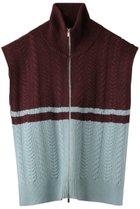 【メゾンスペシャル/MAISON SPECIAL】のケーブルファスナーポンチョ BRD(ボルドー)|ID: prp329100004608887 ipo3291000000034909966