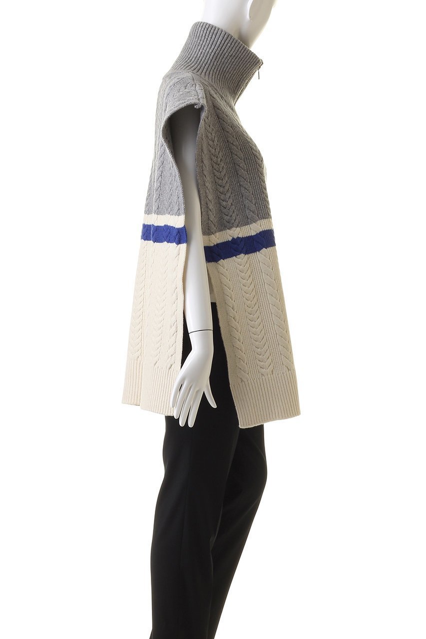 【メゾンスペシャル/MAISON SPECIAL】のケーブルファスナーポンチョ 人気、トレンドファッション・服の通販 founy(ファニー) 　ファッション　Fashion　レディースファッション　Fashion for Women　トップス・カットソー　Cut & Sew Tops　ニット　Knit Tops & Sweaters　カジュアルプルオーバー・ニットトップス　Pullovers & Knit Tops / Casual Pullovers　おすすめ　Recommended / Our Picks　ジャケット　Jacket, Outerwear　マフラー　Scarf, Muffler　other-3|ID: prp329100004608887 ipo3291000000034909968