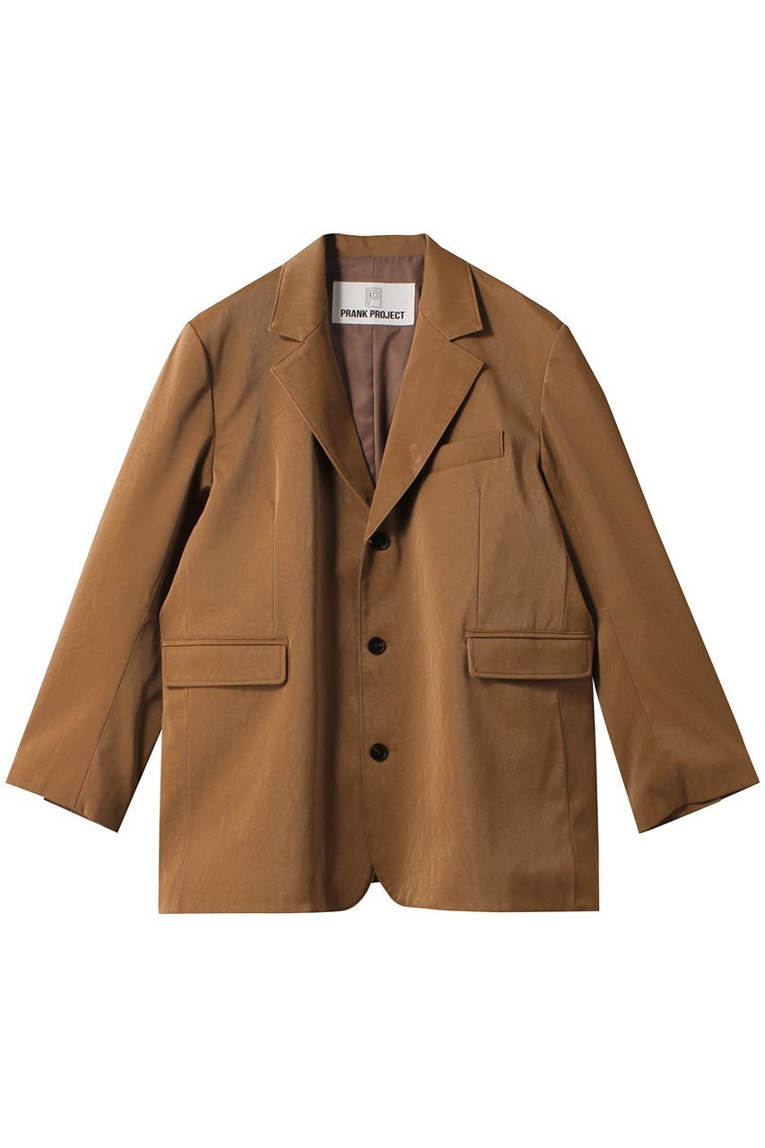 【プランク プロジェクト/PRANK PROJECT】のマルチファブリックフェイクレザージャケット / Multi Fabric Faux Lea インテリア・キッズ・メンズ・レディースファッション・服の通販 founy(ファニー) 　ファッション　Fashion　レディースファッション　Fashion for Women　アウター　Coat / Outerwear Collection　レディースジャケット・軽アウター　Jackets　おすすめ　Recommended / Our Picks　ジャケット　Jacket, Outerwear　セットアップ　Set-Up, Coordinated Outfit　パイソン　Python, Snakeskin Pattern　フェイクレザー　Faux Leather, PU Leather　ベルベット　Velvet, Velvety　リアル　Real, Realistic　今季　This Season, Current Season　CML(キャメル)|ID: prp329100004608888 ipo3291000000035727988