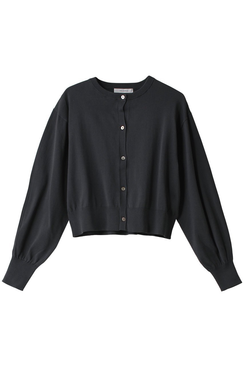 【エリオポール/heliopole】のハイゲージクロップドカーディガン インテリア・キッズ・メンズ・レディースファッション・服の通販 founy(ファニー) ファッション Fashion レディースファッション Fashion for Women トップス・カットソー Cut & Sew Tops ニット Knit Tops & Sweaters カーディガン・羽織り Layered Style Cardigans カーディガン Cardigan, Knitwear シンプル Simple, Minimal スリーブ Sleeve, Long Sleeve / Short Sleeve 春 Spring チャコールグレー|ID: prp329100004608892 ipo3291000000035067972