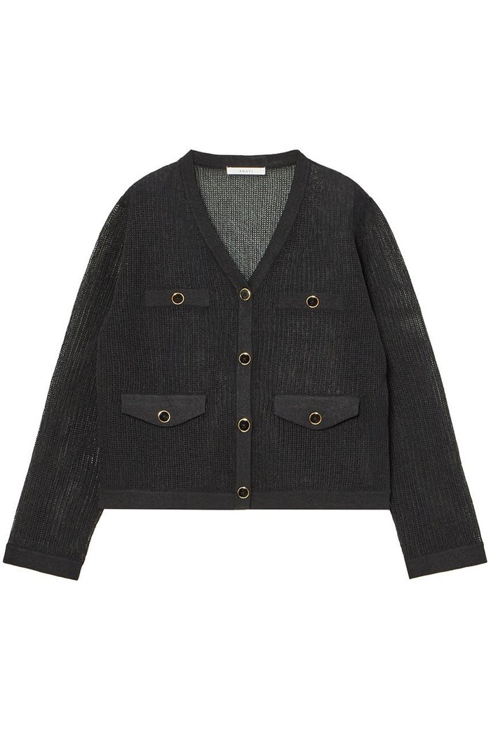 【アナイ/ANAYI】のペーパーヤーンアイレットカーディガン インテリア・キッズ・メンズ・レディースファッション・服の通販 founy(ファニー) https://founy.com/ ファッション Fashion レディースファッション Fashion for Women トップス・カットソー Cut & Sew Tops ニット Knit Tops & Sweaters カーディガン・羽織り Layered Style Cardigans アイレット Eyelet Lace イエロー Yellow カーディガン Cardigan, Knitwear サマー Summer, Summer Style セットアップ Set-Up, Coordinated Outfit ブルゾン Blouson, Bomber Jacket プリント Print, Printed Pattern 夏 Summer |ID: prp329100004608895 ipo3291000000032953407