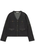 【アナイ/ANAYI】のペーパーヤーンアイレットカーディガン ブラック|ID: prp329100004608895 ipo3291000000035058247