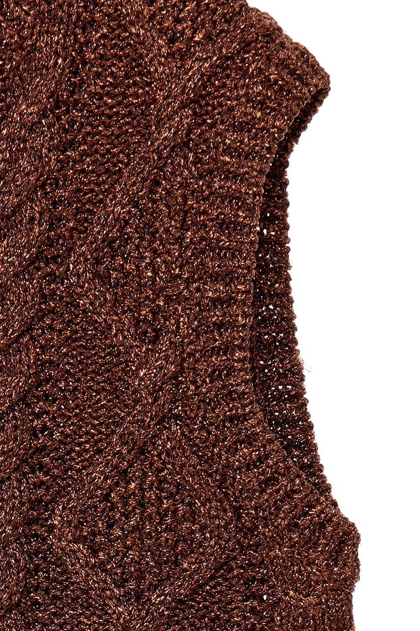 【マルティニーク/martinique】の【l heritage martinique】チャンキーラメベスト 人気、トレンドファッション・服の通販 founy(ファニー) 　ファッション　Fashion　レディースファッション　Fashion for Women　トップス・カットソー　Cut & Sew Tops　ニット　Knit Tops & Sweaters　ベスト&ジレ / 重ね着スタイル　Vests & Gilets　カジュアルプルオーバー・ニットトップス　Pullovers & Knit Tops / Casual Pullovers　イタリア　Italy　インナー　Innerwear　ヴィンテージ　Vintage Style　コンパクト　Compact, Small Size　シンプル　Simple, Minimal　スタンダード　Standard, Basic　ベスト　Vest, Waistcoat　おすすめ　Recommended / Our Picks　other-4|ID: prp329100004608900 ipo3291000000035042169