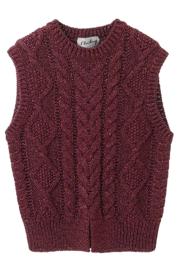 【マルティニーク/martinique】の【l heritage martinique】チャンキーラメベスト インテリア・キッズ・メンズ・レディースファッション・服の通販 founy(ファニー) https://founy.com/ ファッション Fashion レディースファッション Fashion for Women トップス・カットソー Cut & Sew Tops ニット Knit Tops & Sweaters ベスト&ジレ / 重ね着スタイル Vests & Gilets カジュアルプルオーバー・ニットトップス Pullovers & Knit Tops / Casual Pullovers イタリア Italy インナー Innerwear ヴィンテージ Vintage Style コンパクト Compact, Small Size シンプル Simple, Minimal スタンダード Standard, Basic ベスト Vest, Waistcoat おすすめ Recommended / Our Picks |ID: prp329100004608900 ipo3291000000036229843